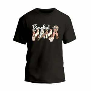 Baseball Mama Colored T-Shirt_1486