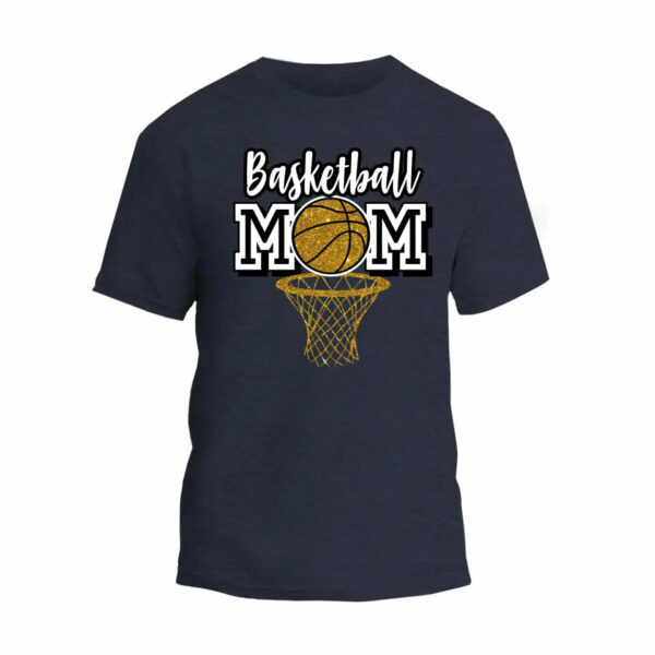 Basketball Glitter Mom T-Shirt_7412