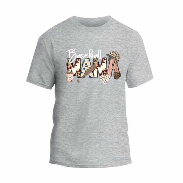 Baseball Mama Colored T-Shirt_1486