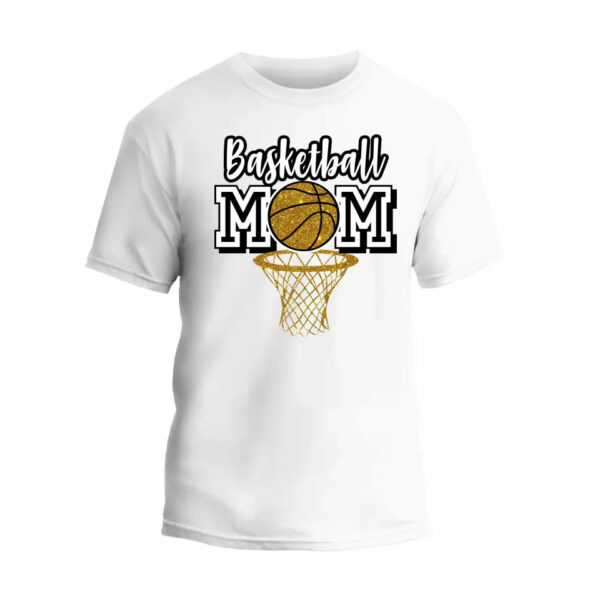 Basketball Glitter Mom T-Shirt_7412