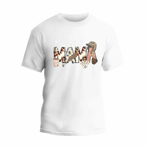 Baseball Mama Colored T-Shirt_1486