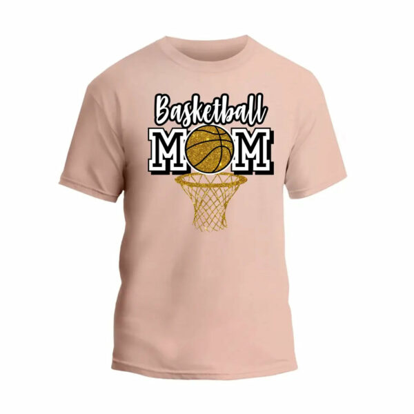 Basketball Glitter Mom T-Shirt_7412