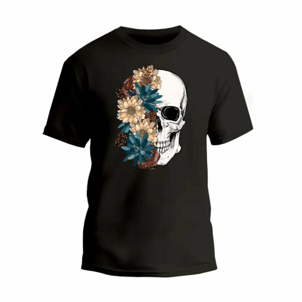 Bloom Skull T-Shirt_9294