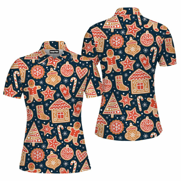 Christmas Gingerbread Cookies Polo Shirt