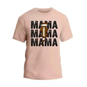 Football Lightning Mama T-Shirt_1018