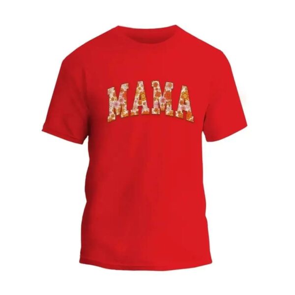 Floral Retro Mama T-Shirt_6491